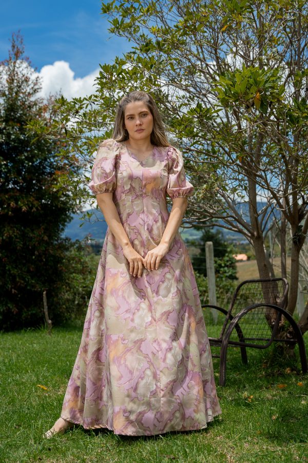 VESTIDO CAOBA 23665 - Imagen 4